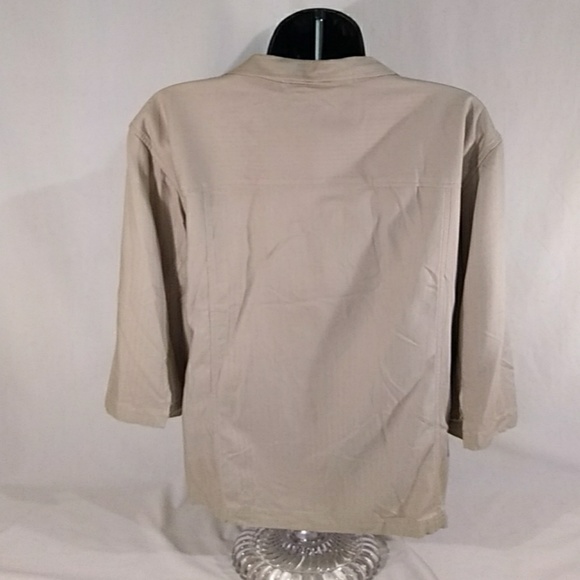 Avenue Blouse Tan 3XL - Picture 2 of 5